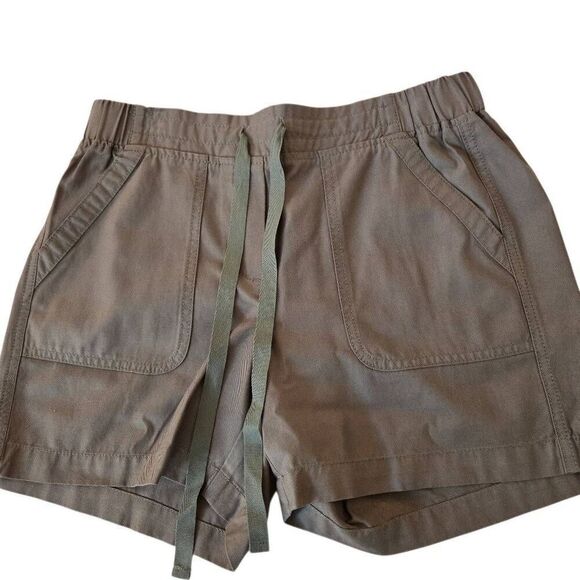 Womens Cotton Blend Drawstring Khaki Shorts Small - Picture 7 of 7